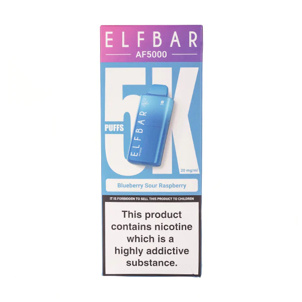 Elf Bar Blueberry Sour Raspberry AF5000 Disposable Vape – Advango Vapes