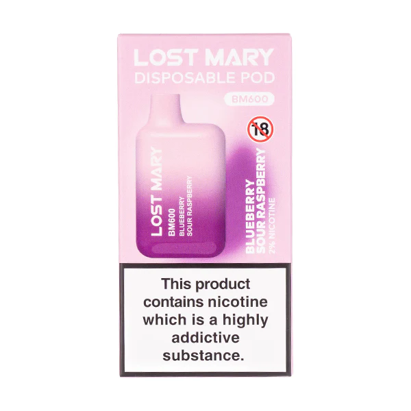 Blueberry Sour Raspberry Lost Mary BM600 Disposable Vape – Advango Vapes